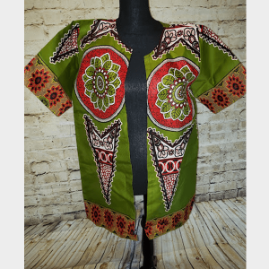 Multicolor Cardigan Short Sleeves