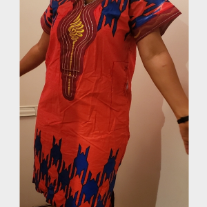 Embroidered Dress Short Sleeves